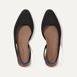 Track Stock of Rothy's The Almond Slingback - Black
