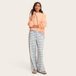 Track Stock of Parke x Target High Rise Boxer Knit Pants Light Blue Orange M