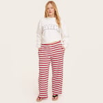 Track Stock of Parke x Target High Rise Boxer Knit Pants Red Navy M