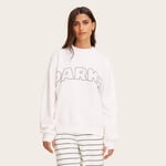 Track Stock of Women's Mockneck Pullover Sweatshirt - Parke x Target Cream L/XL