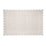 Track Stock of My Texas House Stella Ivory Scallop Wool Indoor Area Rug, 8' x 10'