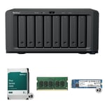 Track Stock of Synology 64TB DiskStation DS1825+ 8-Bay NAS Enclosure Kit with Dual Internal SSDs and RAM