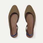 Track Stock of Rothy's The Almond Slingback - Butterscotch Stripe - 7