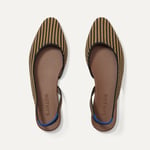 Track Stock of Rothy's The Almond Slingback - Butterscotch Stripe - 9.5