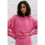 Track Stock of Alo Accolade Crew Neck Pullover - Paradise Pink - L - Regular
