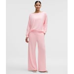 Track Stock of BeCalm Mid-Rise Wide-Leg Pant - Pink Pearl - S