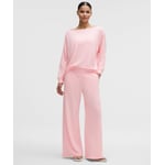 Track Stock of lululemon BeCalm Mid-Rise Wide-Leg Pant - Pink Pearl