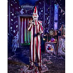 Track Stock of 6 Ft 9 In Silent and Deadly Clown Animatronic
