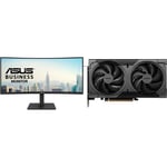 Track Stock of Monitor GPU Combo -  ASUS VA34VCPSR Bundle with  MSI RTX 5060 Ti 16G VENTUS 2X OC BLACK PL