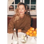 Track Stock of Alo Accolade Crew Neck Pullover - Sun Kissed Brown - L