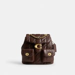 Track Stock of Coach Tabby Backpack With Pillow Quilting - Brass/Maple