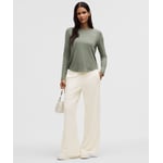 Track Stock of lululemon BeCalm Mid-Rise Wide-Leg Pant - Light Ivory