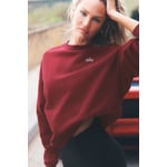 Track Stock of Alo Accolade Crew Neck Pullover - Summer Romance Red