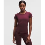 Track Stock of Lululemon Swiftly Tech Short-Sleeve Shirt 2.0 - Burgundy Bay/Burgundy Bay