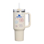 Track Stock of Stanley The Quencher H2.0 Flowstate Tumbler | 40 Oz - Cream Royal Fireworks