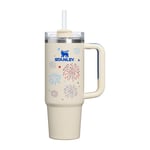 Track Stock of Stanley The Quencher H2.0 Flowstate Tumbler | 30 Oz - Cream Royal Fireworks