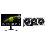 Track Stock of MSI 32" UHD 4K 160Hz Full HD 320Hz FreeSync Premium 0.5ms HDR400 DCI-P3 97% USB-C AI Visio