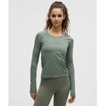 Track Stock of Swiftly Tech Long-Sleeve Shirt 2.0 *Waist Length - Willow Leaf/Willow Leaf - 18