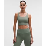 Track Stock of lululemon Energy Longline Bra Medium Support - Willow Leaf