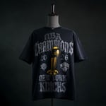 Track Stock of New York Knicks Nike 2026 NBA Finals Champions T-shirt