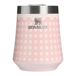 Track Stock of Stanley The Reserve Wine Tumbler | 11 Oz - Rose Quartz Rattan