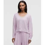 Track Stock of BeCalm Scoop-Neck Pullover - Lilac Play - XS