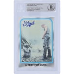 Track Stock of Dennis Lowe Star Wars Autographed 1980 Topps The Empire Strikes Back #244 BAS Authenticate