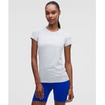 Track Stock of Lululemon Swiftly Tech Short-Sleeve Shirt 2.0 - Starch Blue/White