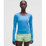 Track Stock of Swiftly Tech Long-Sleeve Shirt 2.0 *Waist Length - Ocean Wave/Ocean Wave