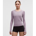 Track Stock of Swiftly Tech Long-Sleeve Shirt 2.0 *Waist Length - Lotus Lavender/Lotus Lavender - 12
