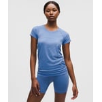 Track Stock of Lululemon Swiftly Tech Short-Sleeve Shirt 2.0 - Prep Blue/Prep Blue