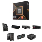 Track Stock of AMD Ryzen 9 9900X Mid-Tower Desktop Computer Builder's Bundle