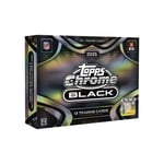 Track Stock of 2025 Topps Chrome Black Football Factory Sealed Hobby Box