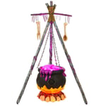 Track Stock of 5 ft Bubbling Cauldron with LED Fire Animatronic