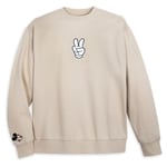 Track Stock of Mickey Mouse Peace Sign Pullover Sweatshirt for Adults Track Stock of Mickey Mouse Peace Sign Pullover Sweatshirt for Adults