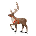 Track Stock of 8.5 ft. Giant -Sized LED Towering Reindeer Holiday Yard
