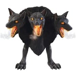 Track Stock of 2.5 Ft Cerberus Three Headed Dog Animatronics