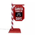 Track Stock of Member's Mark 5' Pre-Lit Santa Countdown Sign