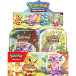 Track Stock of Pokemon Prismatic Evolutions Mini Tin