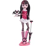 Track Stock of Monster High Draculaura Reproduction Doll Wearing Original Fashion & Shoes with Pet, Doll 
