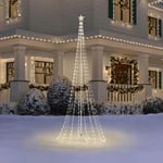 Track Stock of 12 ft. Giant-Sized Motion LED Pre-Lit Cone Tree