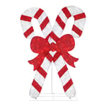 Track Stock of 5 ft. Icicle Shimmer Twinkling LED Candy Canes 