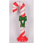 Track Stock of Lighted Plastic Blow Mold Candycane by Holiday Time