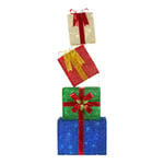 Track Stock of 4.5 ft. Yuletide Lane LED Stacked Gift Boxes