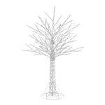 Track Stock of 8 ft. Giant-Sized Bare Branch White LED Tree