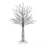 Track Stock of 8 ft. Giant-Sized Bare Branch Multi LED Tree