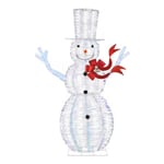 Track Stock of 6 ft. Iridescent Twist LED Iridescent Snowman