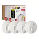 Track Stock of Hardwired Smoke Detector with Ionization Sensor - 4 pack