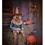 Track Stock of Scary Sitting Scarecrow Animatronic