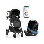 Track Stock of Evenflo Shyft Intuiti+ Travel System featuring Revolve180 LiteMax NXT with SensorySoothe
